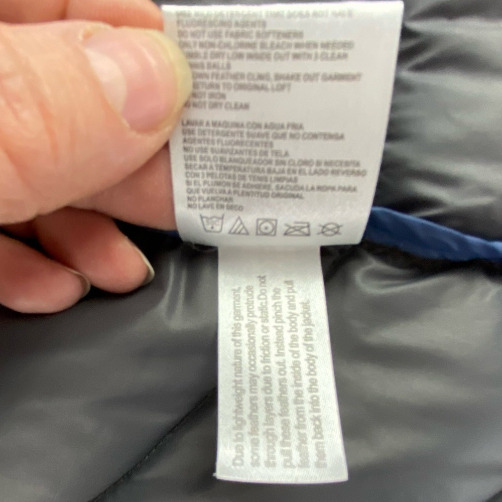 Calvin Klein Gunmetal Gray Lightweight Packable Puffer Down Jacket Wms sz L - Picture 10 of 15